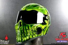 Green-ltoxic-Custom-skull-helmet