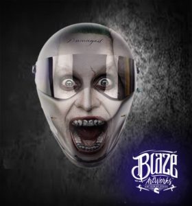 Jared Leto Joker Custom Motorcycle Helmet