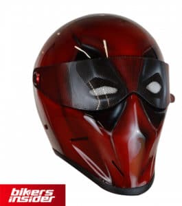 Custom Painted Deadpool Matrix Street FX Pro Motorcycle Helmet