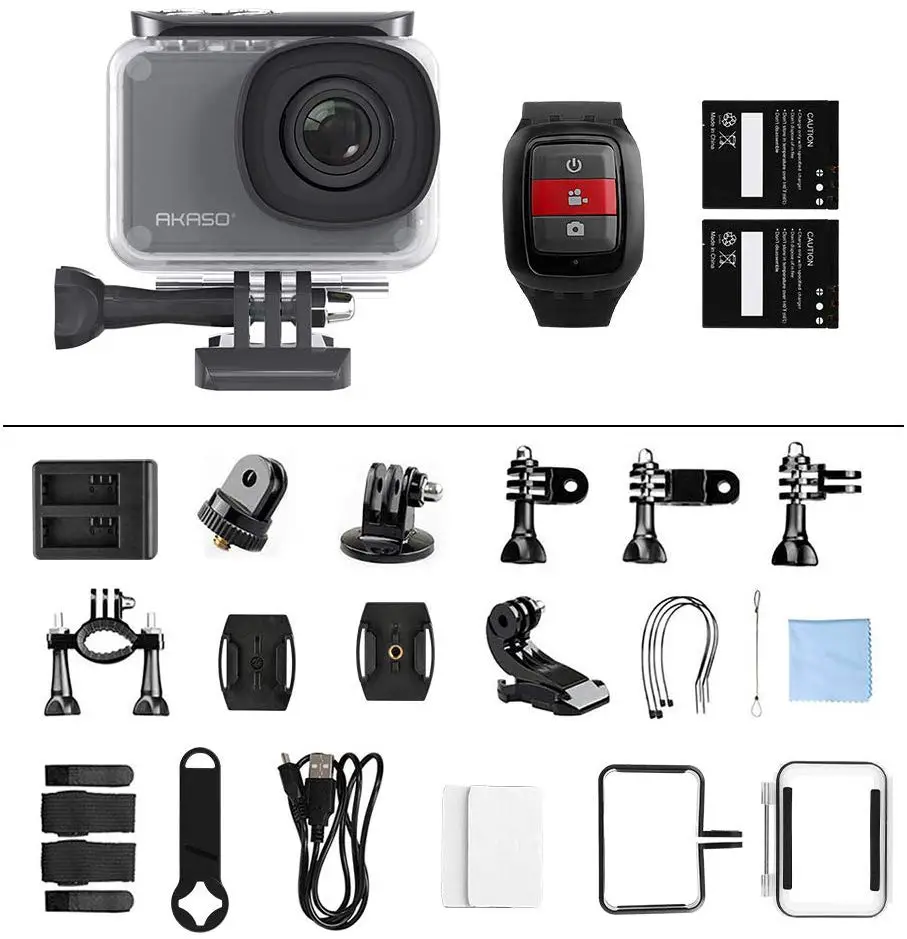 Akaso V50 Pro comes along with tons of accessories!