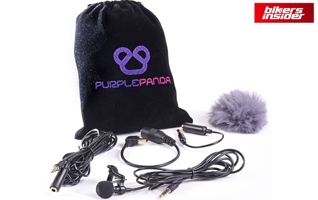 Purple Panda Microphone is one of the best budget microphones for motovlogging.