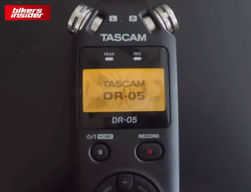 Tascam DR-05X is an epic external audio recording device for motovlogging.