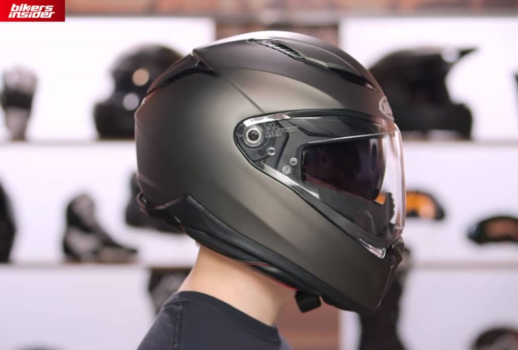 Details about   Helmet HJC F70 Fibreglass Tino MC7SF Black-Orange with Sun Visor Size