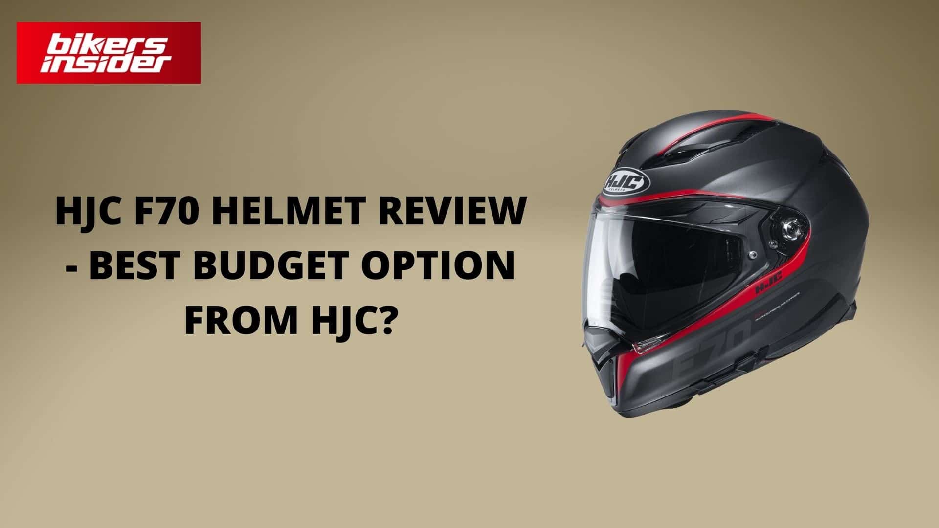 HJC F70 Mago Motorcycle Helmet Black/Red