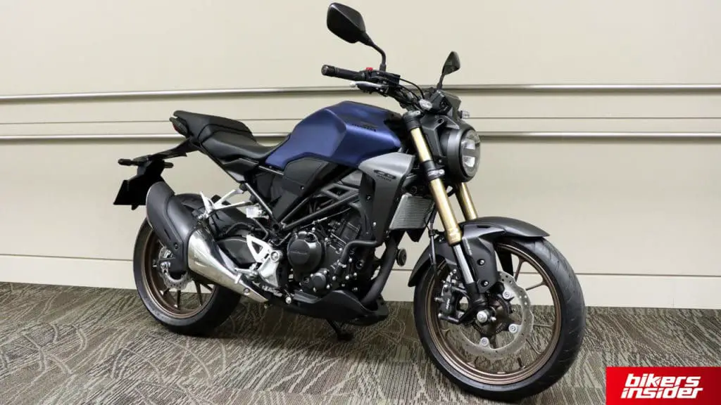 The 2019 rendition of the Honda CB300R.