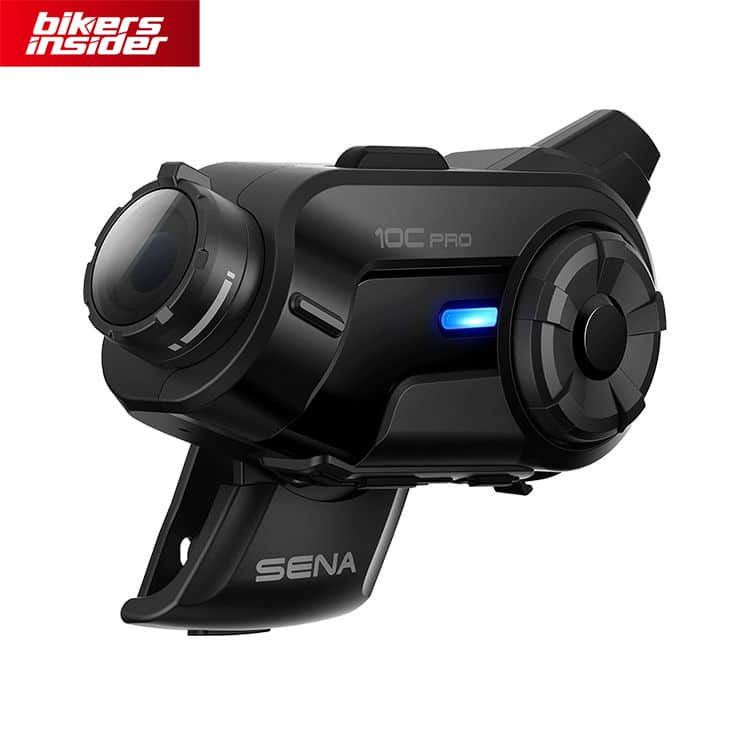 The battery of the Sena 10C Pro can withstand 2 hours of continuous shooting and 17 hours of talking time.