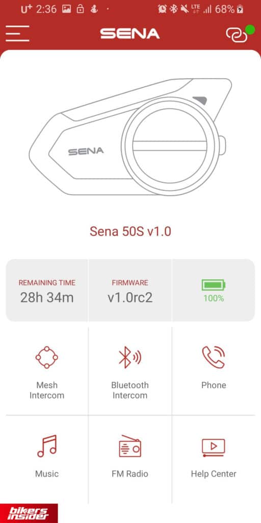 Sena 50 Utility App