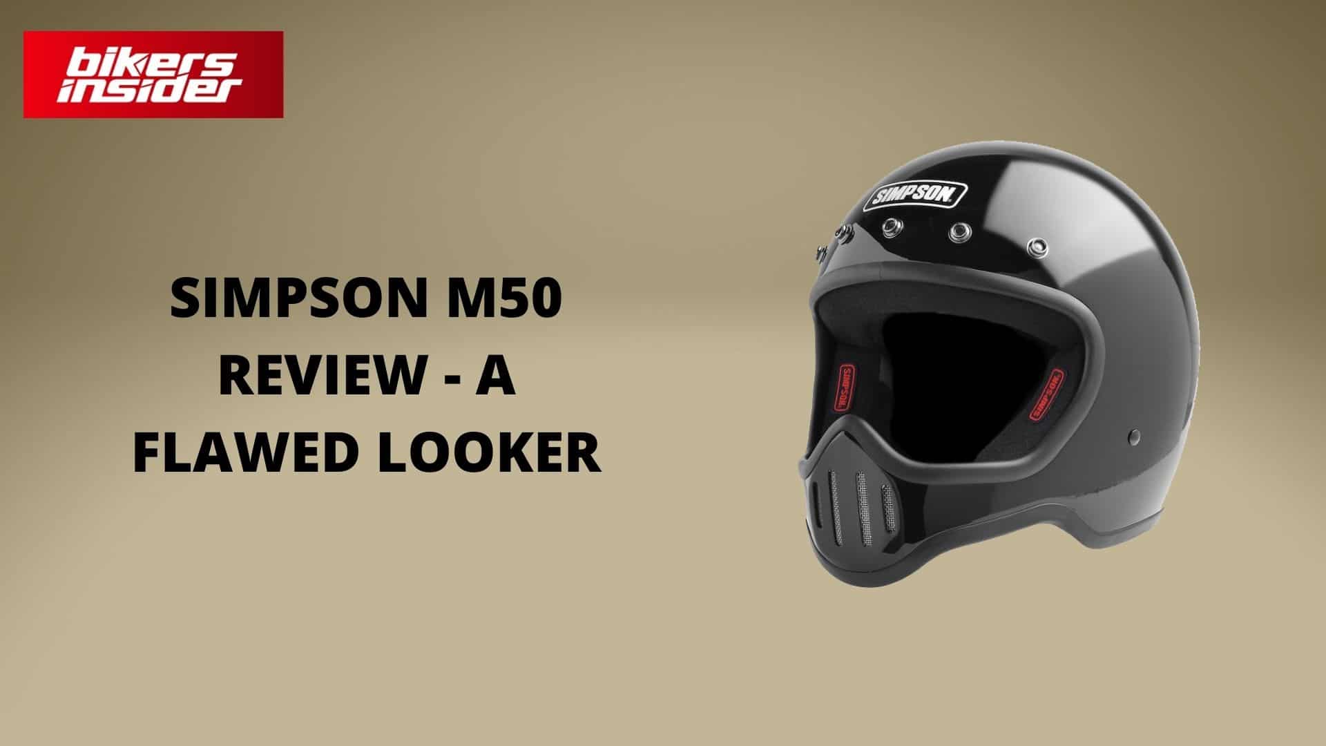 Simpson M50DS5 Model 50 Dot Helmet Sml Red 