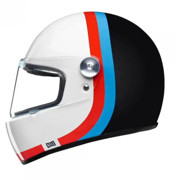 XG100R SPEEDWAY WHITE cafe race retro helmet