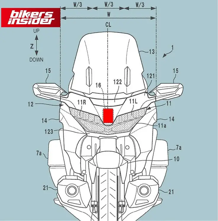 Gold wing adaptive cruise front radar