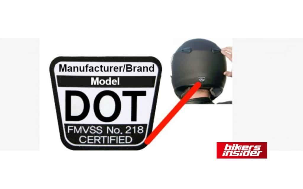 DOT label-motorcycle helmet standards