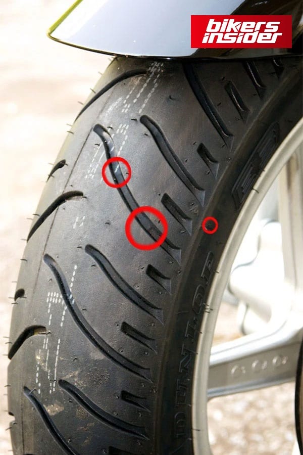 General wear and tear of tyre