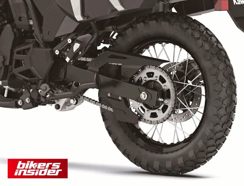 Kawasaki KLR650 rear wheel